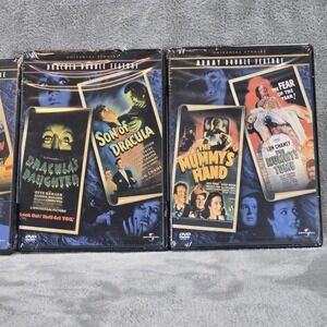 Universal Studios Double Feature Horror Classics DVD Lot Of 4 Mummy, Dracula NIP